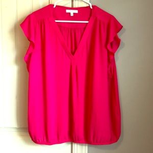 Chaus sheer hot pink summer top